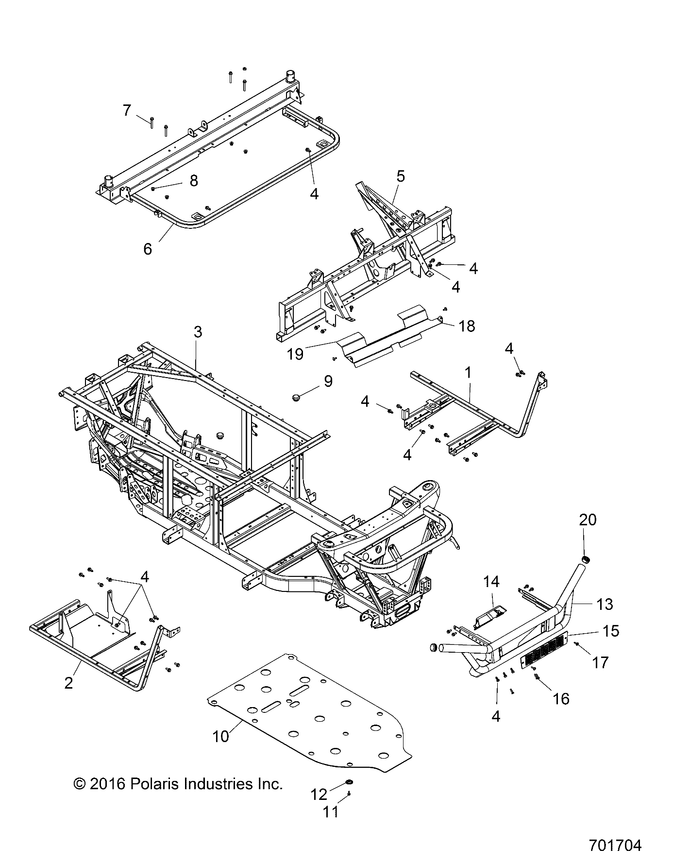 Part Number : 1021890-458 WELD-MAIN FRAME EU BLK