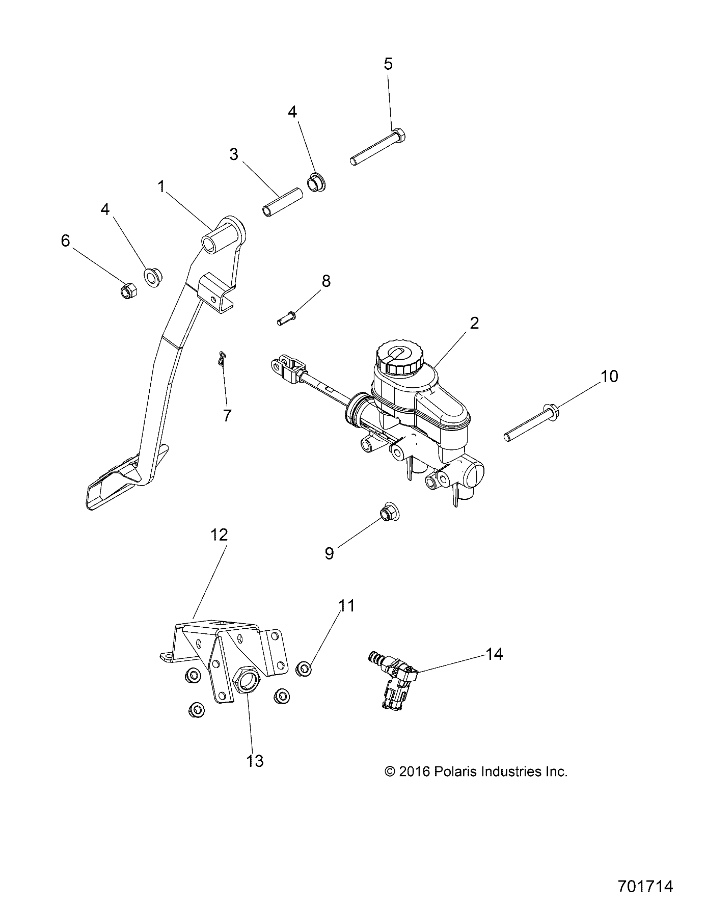 Part Number : 5263156-329 BRKT-BRAKE PEDAL SWITCH BLK