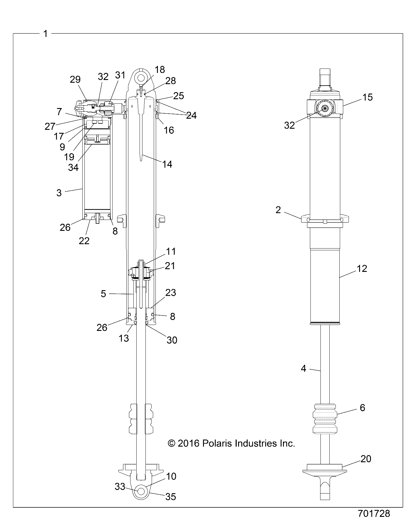 Foto diagrama Polaris que contem a peça 1800592