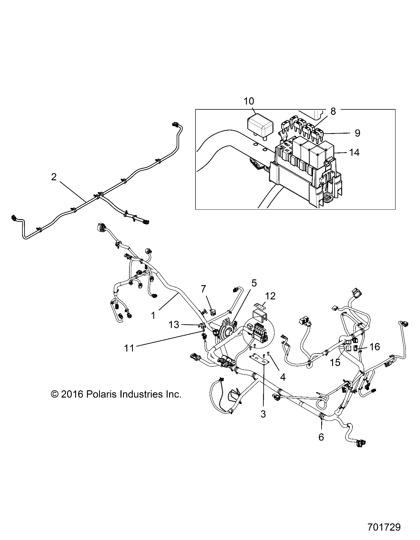 Part Number : 2413730 CHASSIS HARNESS  HUNT  RGR 100