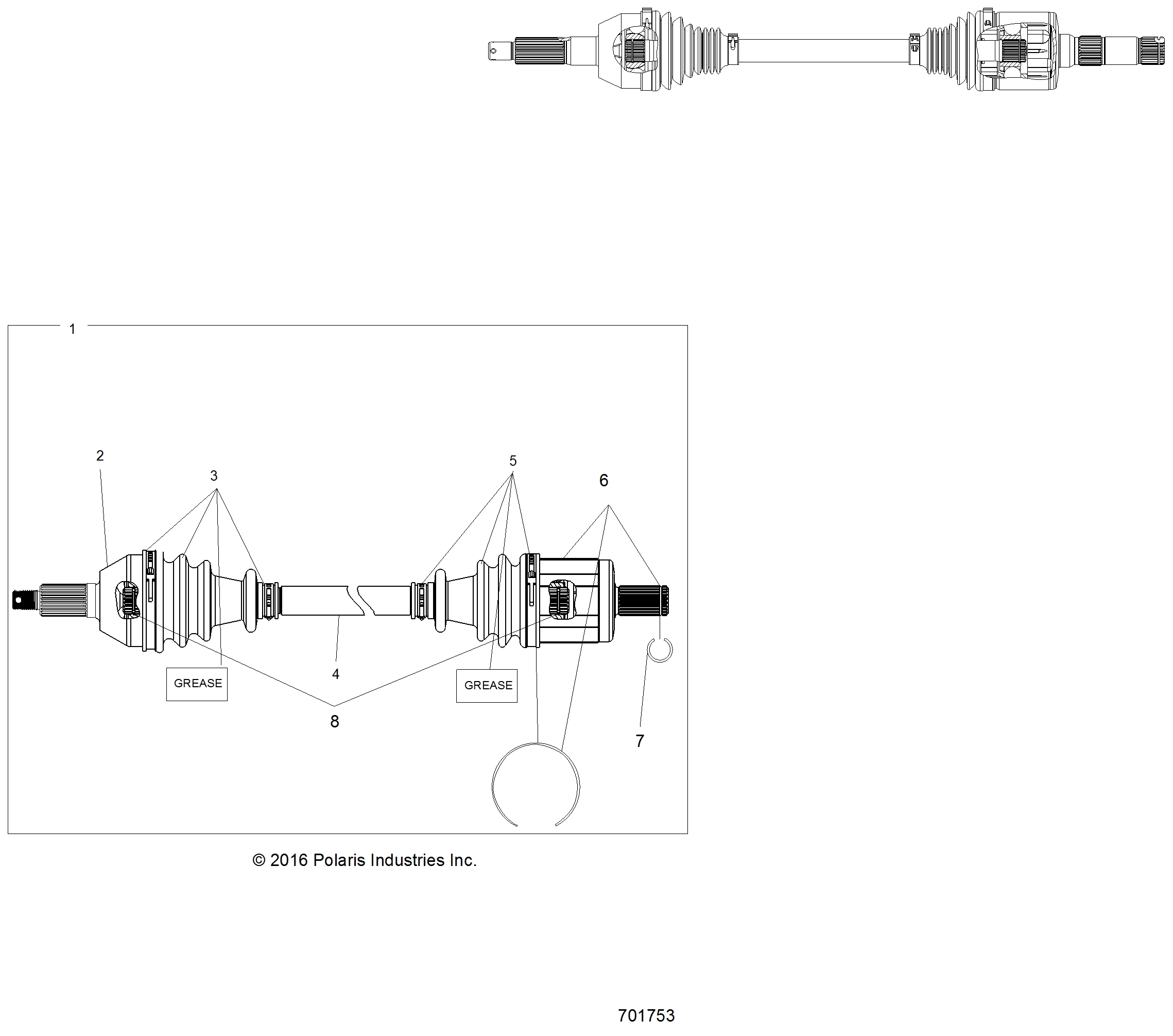 Foto diagrama Polaris que contem a peça 2206581