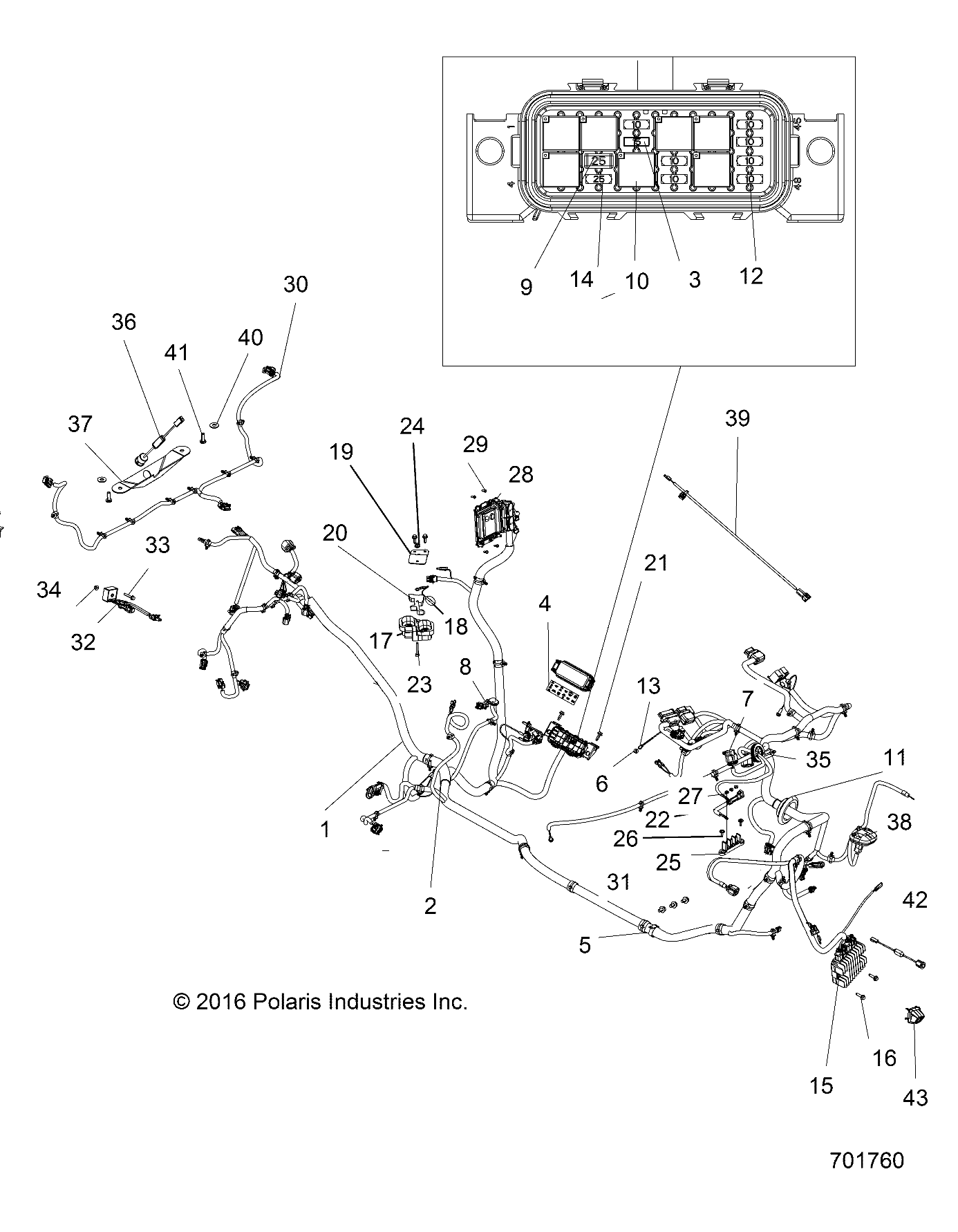 Part Number : 2413527 CHASSIS HARNESS  7 IN DISPLAY