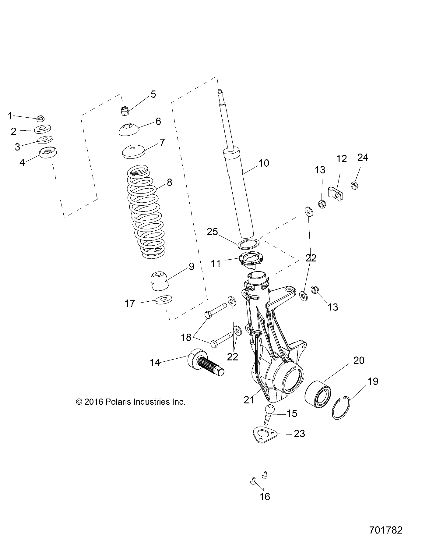 Foto diagrama Polaris que contem a peça 1824107