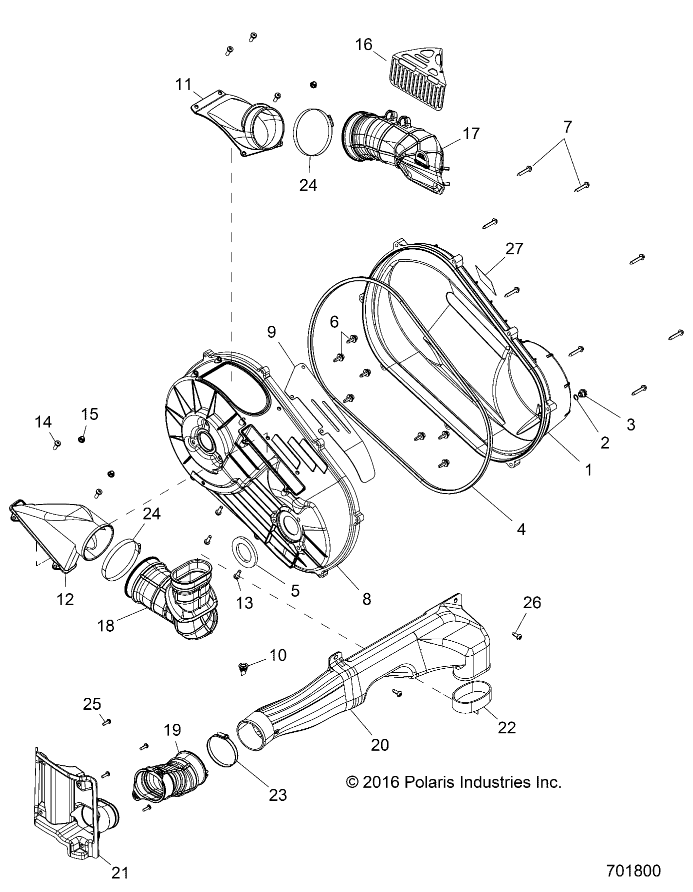 Part Number : 2207396 CLUTCH COVER KIT  OUTER   570