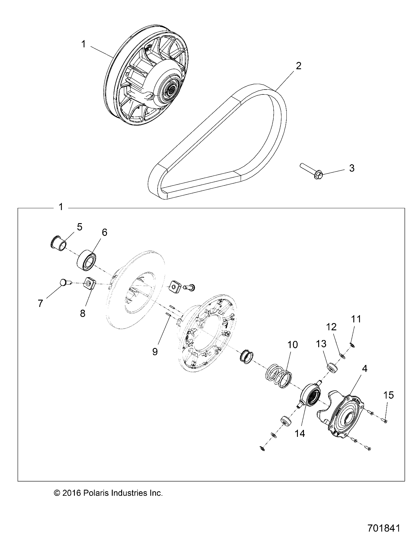 Foto diagrama Polaris que contem a peça 3236170