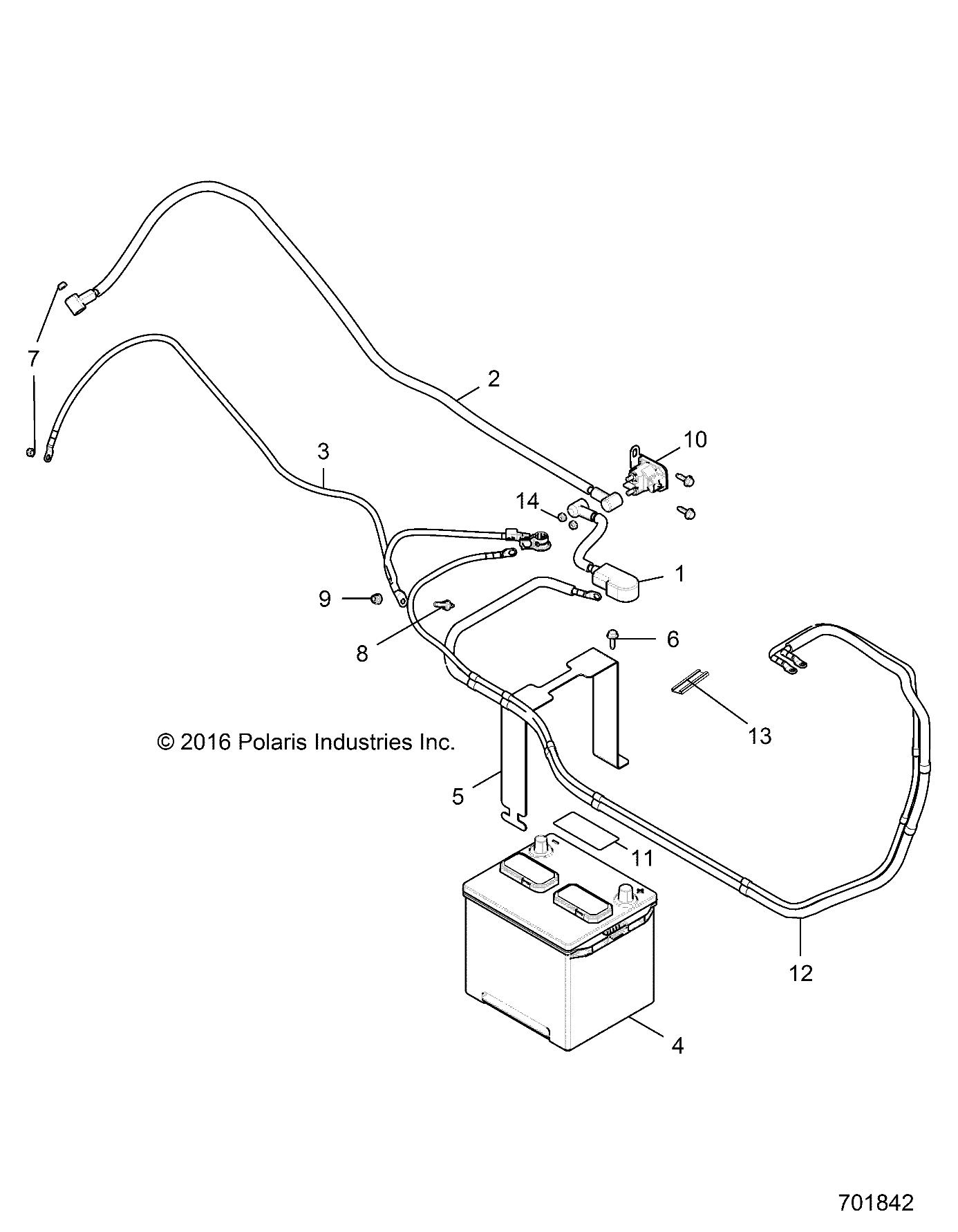 Part Number : 4015993 CBL-ACCY BAT TO TERM BLOCK