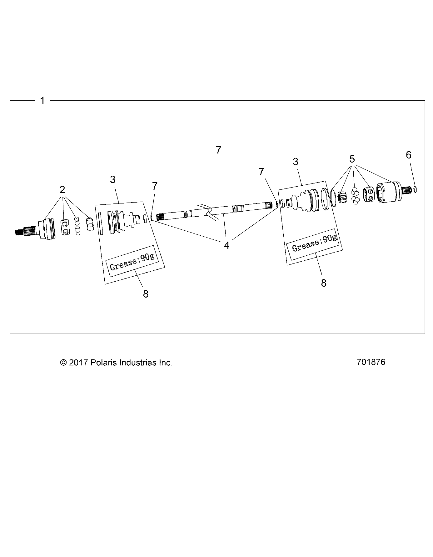 Part Number : 3236161 SHAFT (PR-8611)