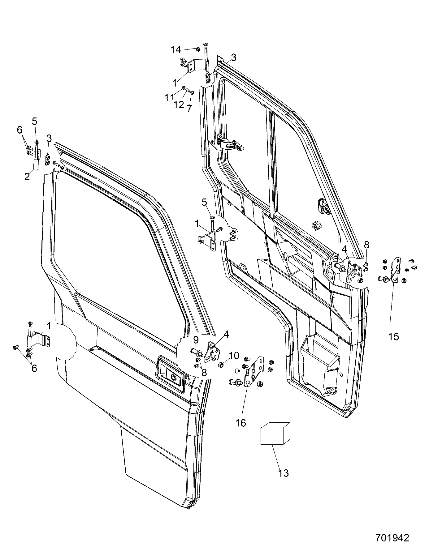 Part Number : 5257325-458 BRKT-STRIKER ADJUST LH BLK