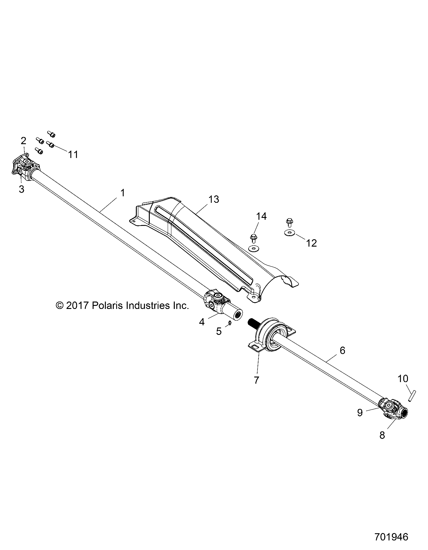 Foto diagrama Polaris que contem a peça 1334184