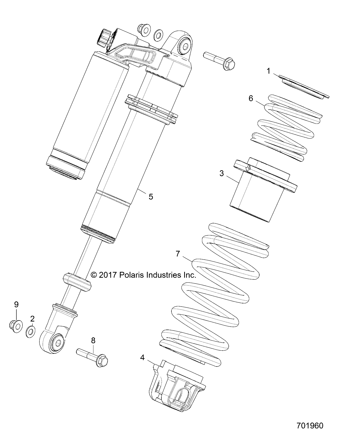 Part Number : 7044969 FOX LIVE SHOCK  FRONT  LEFT