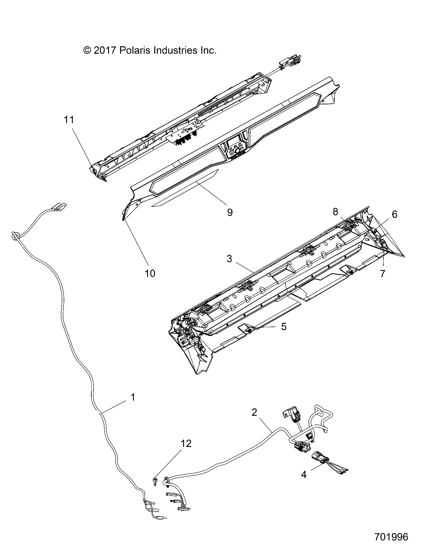 Foto diagrama Polaris que contem a peça 2881945