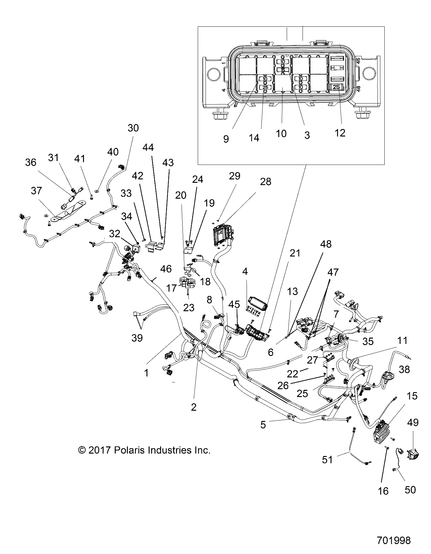 Part Number : 5265229-458 BKT  MOUNT  RELAY OUTER  BLK