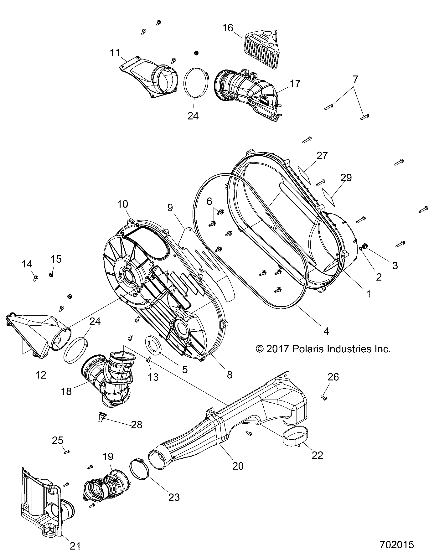 Part Number : 2207605 K-CVR CLUTCH OTR RGR XP INTL