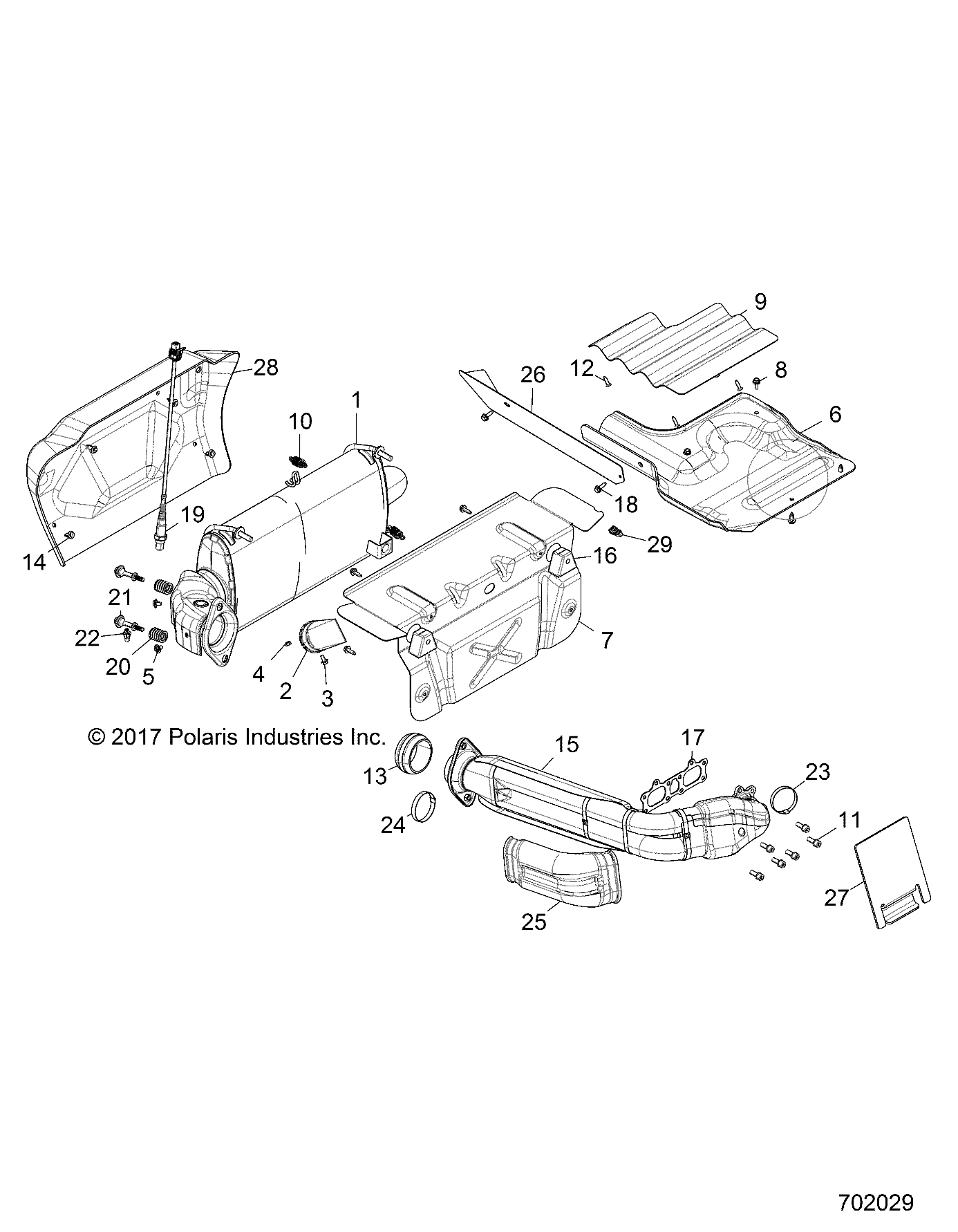 Foto diagrama Polaris que contem a peça 5814082