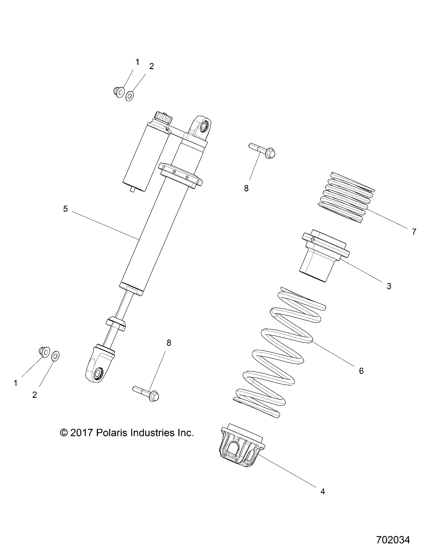 Foto diagrama Polaris que contem a peça 7044115-293