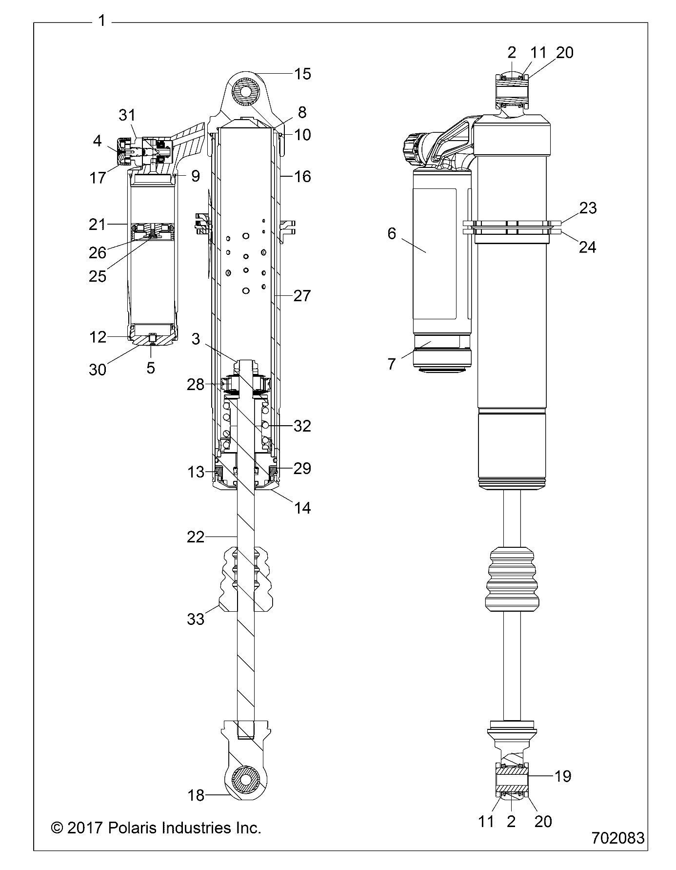 Foto diagrama Polaris que contem a peça 1500841