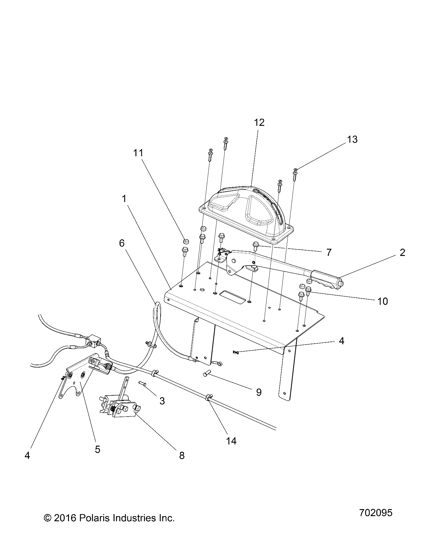 Foto diagrama Polaris que contem a peça 5414017