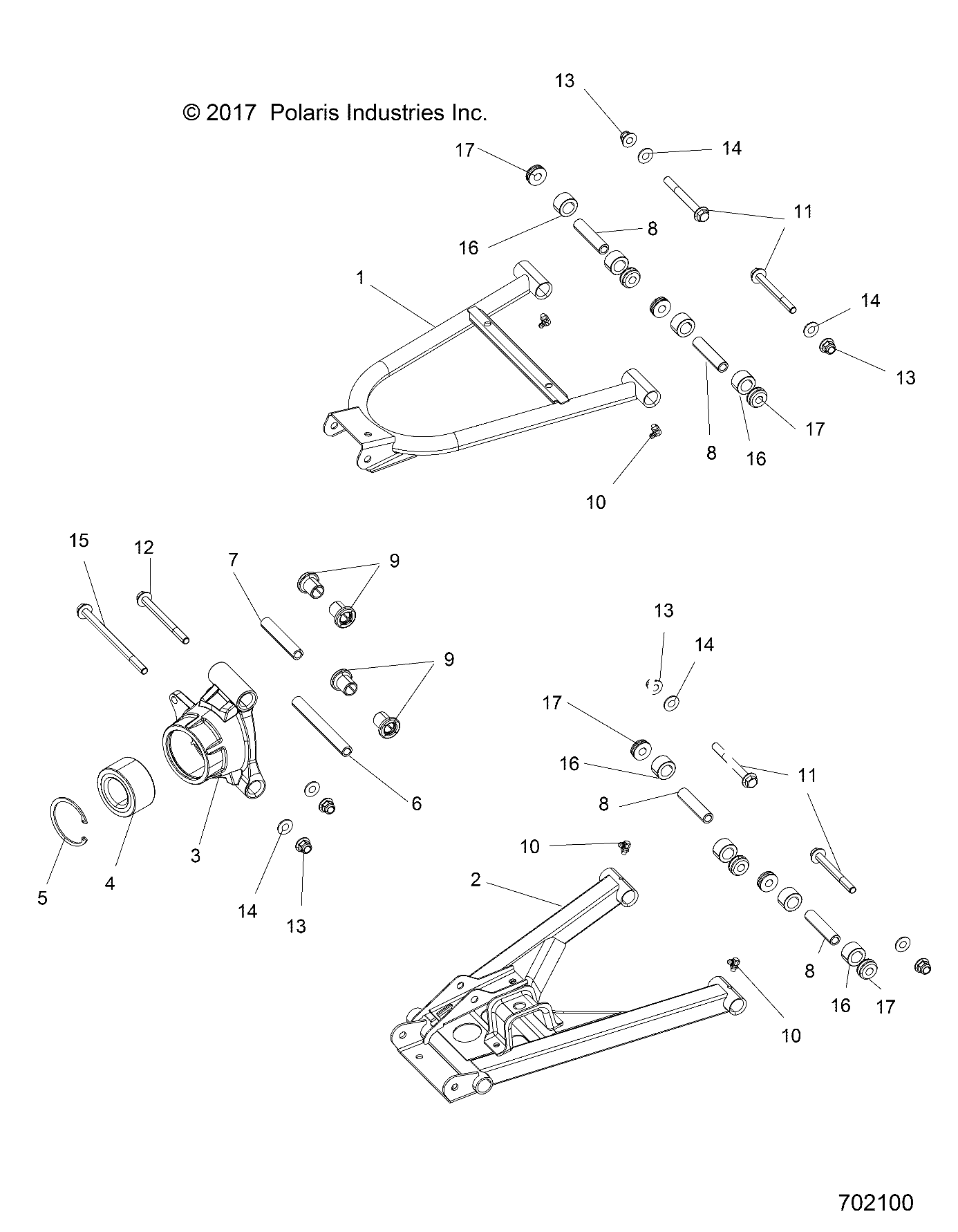 Part Number : 1023590-458 WELD-CONTROL ARM RR UPR RH BLK