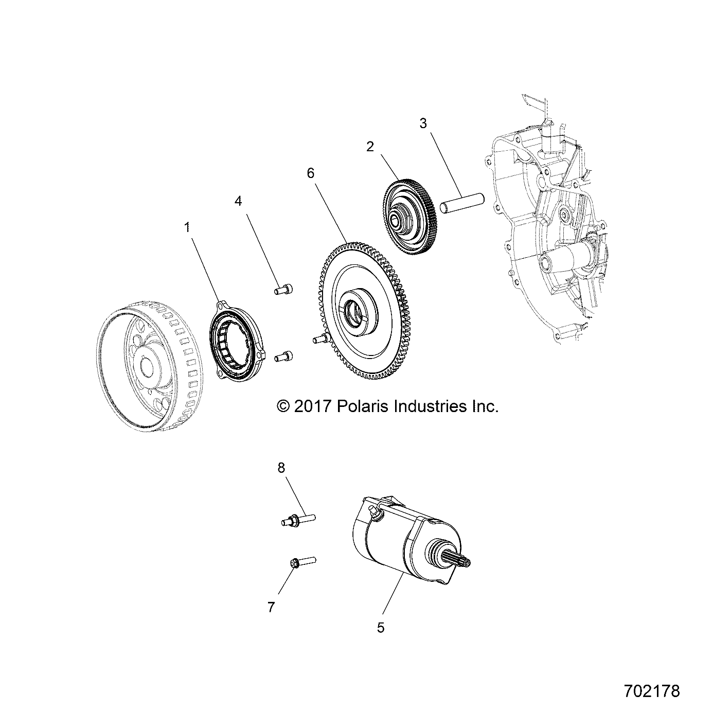 Foto diagrama Polaris que contem a peça 1205021