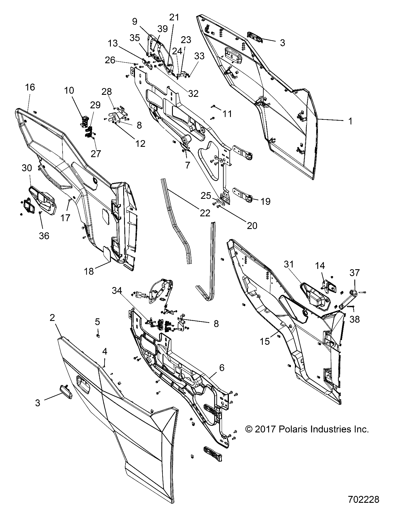 Part Number : 5634006 DOOR FRAME  RIGHT