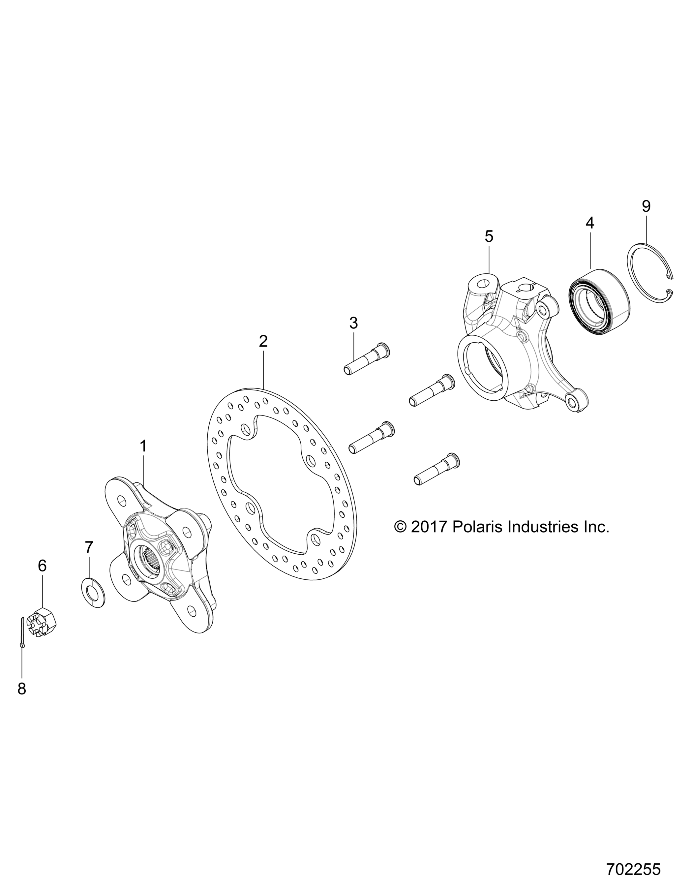 Foto diagrama Polaris que contem a peça 5139305