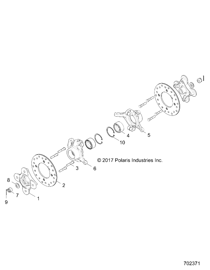 Foto diagrama Polaris que contem a peça 5139868