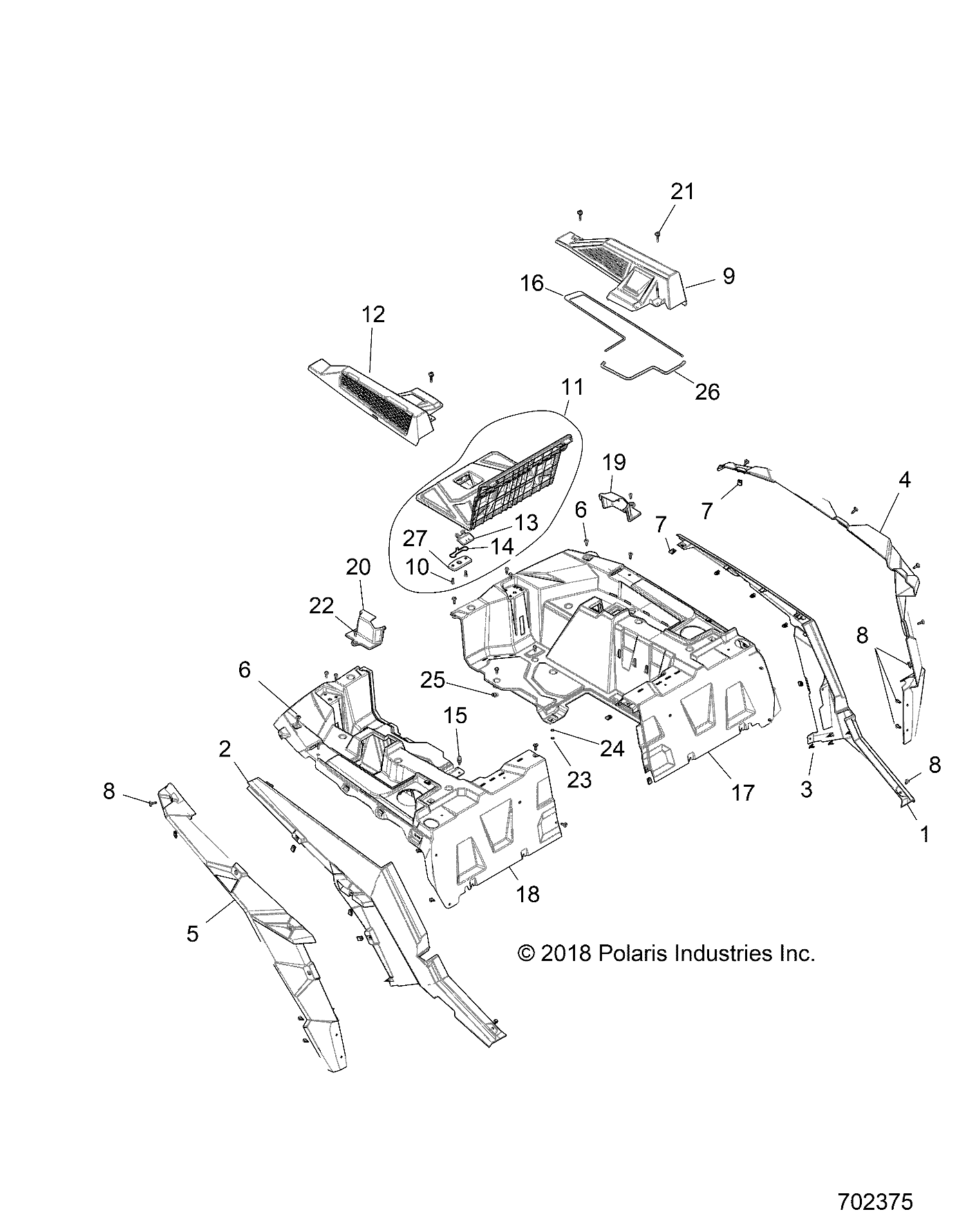 Part Number : 2637616 PANEL BOX ASSEMBLY