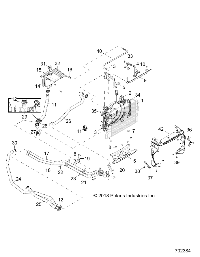 Part Number : 5265342-329 COOLANT TUBE BRACKET  BLACK