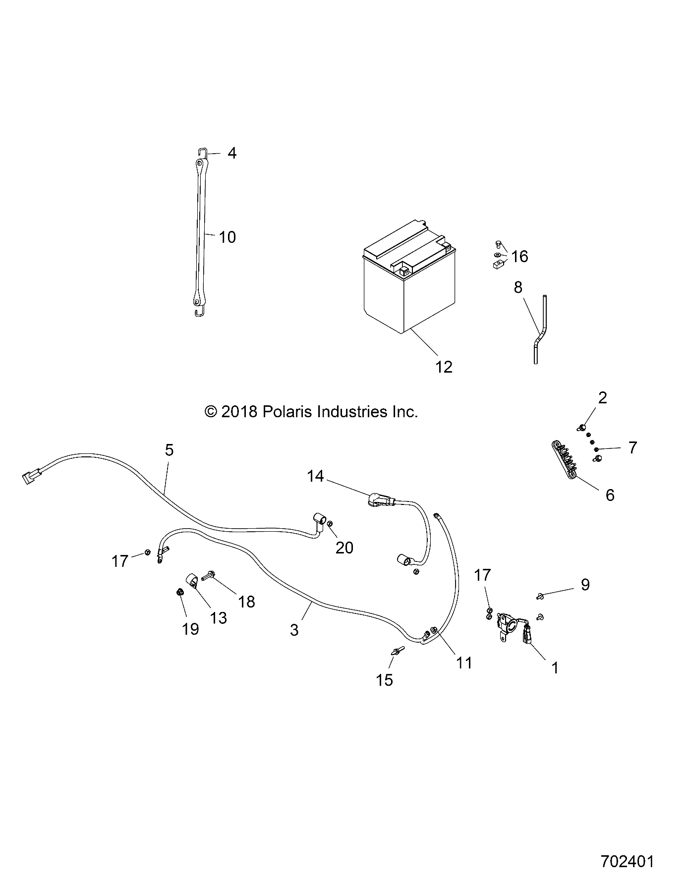 Part Number : 4015412 CABLE-GROUND ENG/BATT/CHASSIS