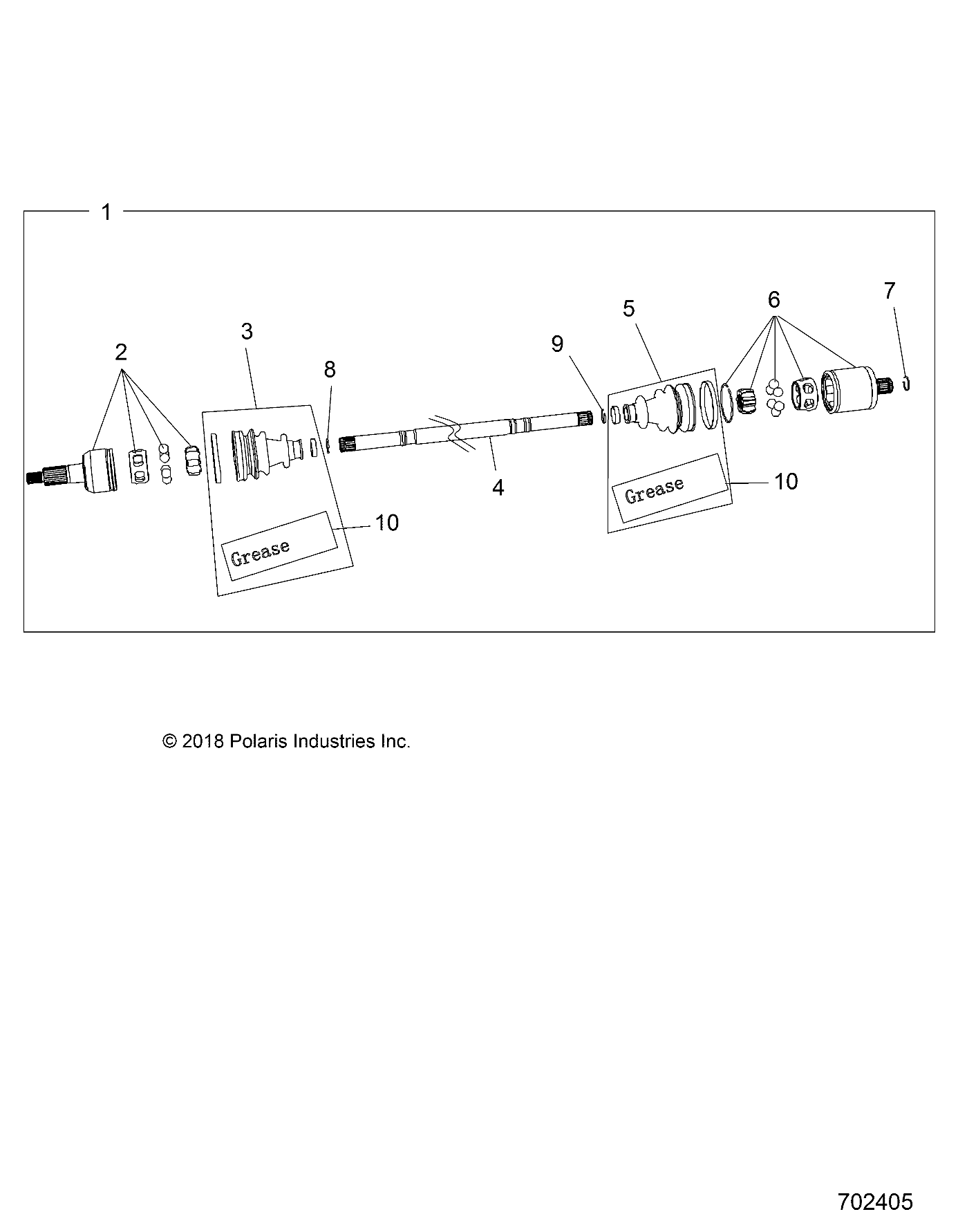 Part Number : 2207698 HALFSHAFT BAR