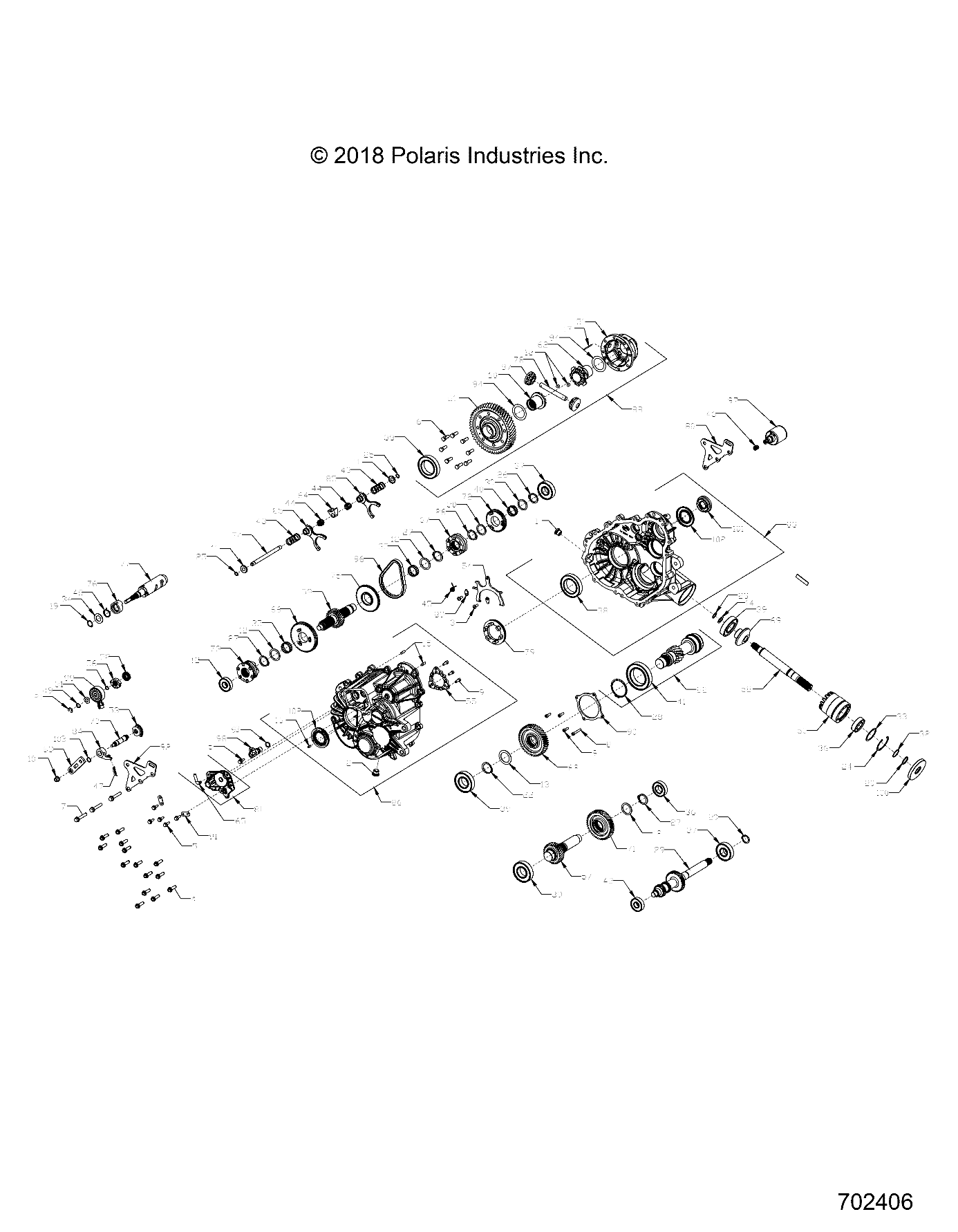 Part Number : 1334082 GEARCASE ASSEMBLY  CREW