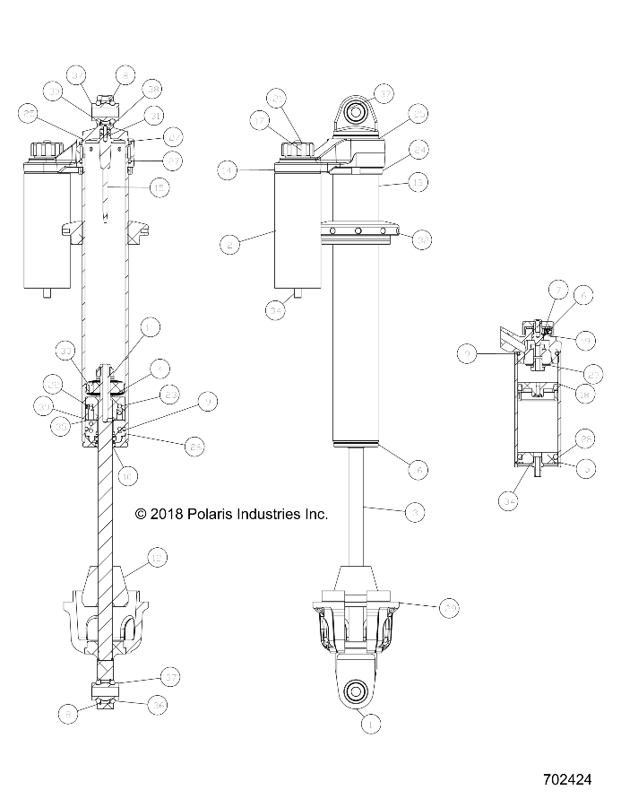 Foto diagrama Polaris que contem a peça 7044891