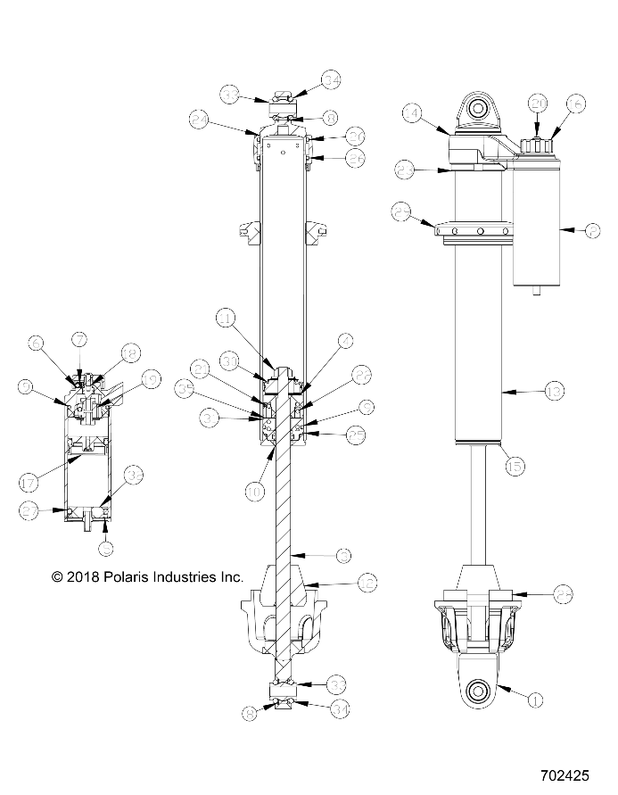 Foto diagrama Polaris que contem a peça 7044898