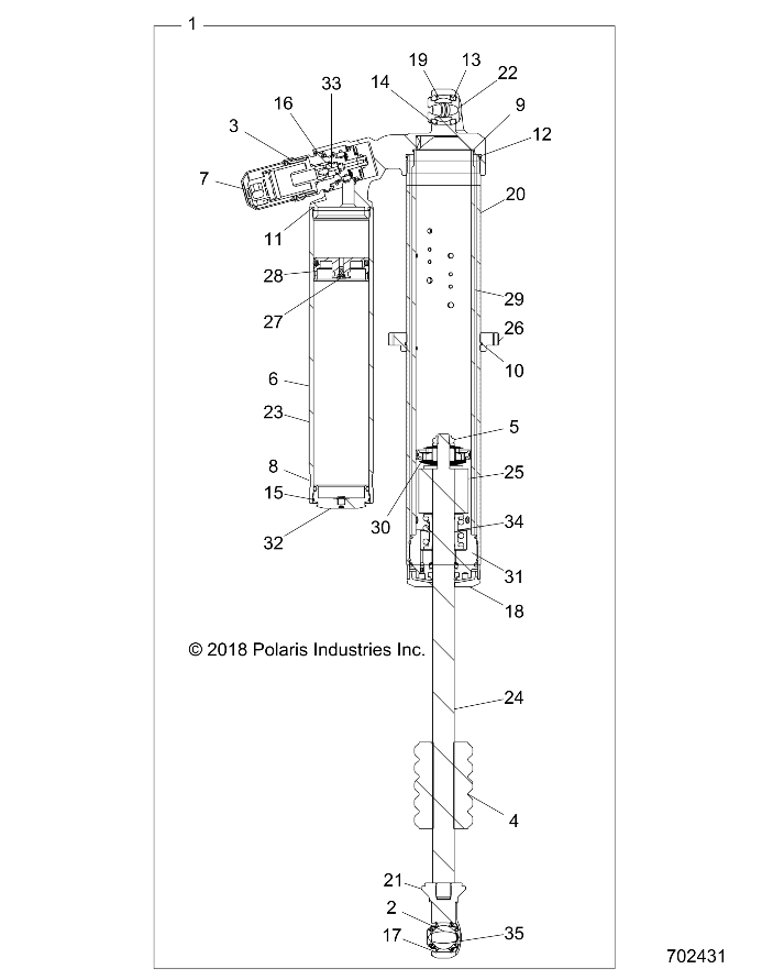 Part Number : 7045404 SHOCK-REAR PXP IBPLV LTD LH