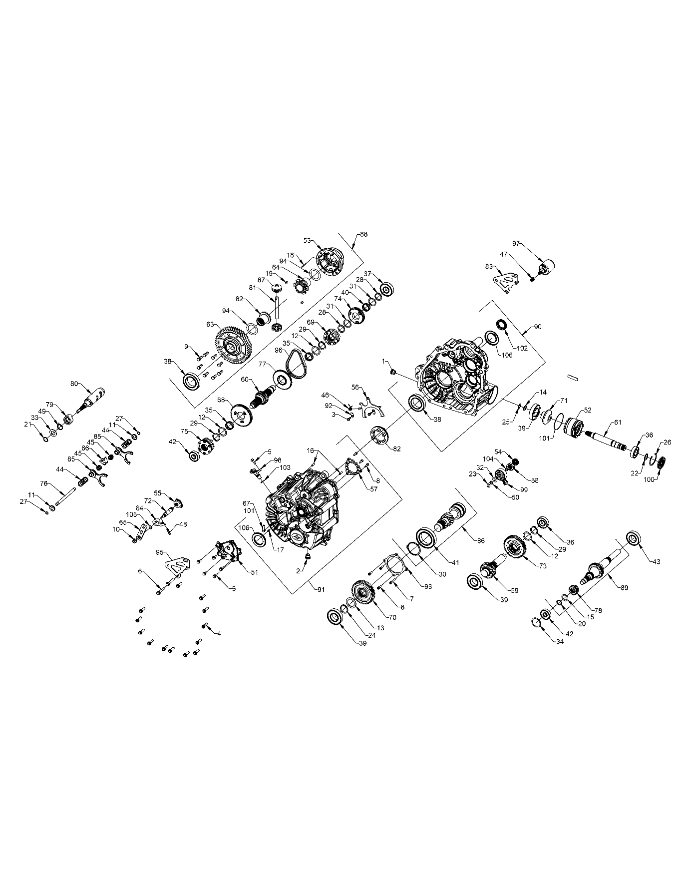 Part Number : 1334084 GEARCASE ASSEMBLY   1000