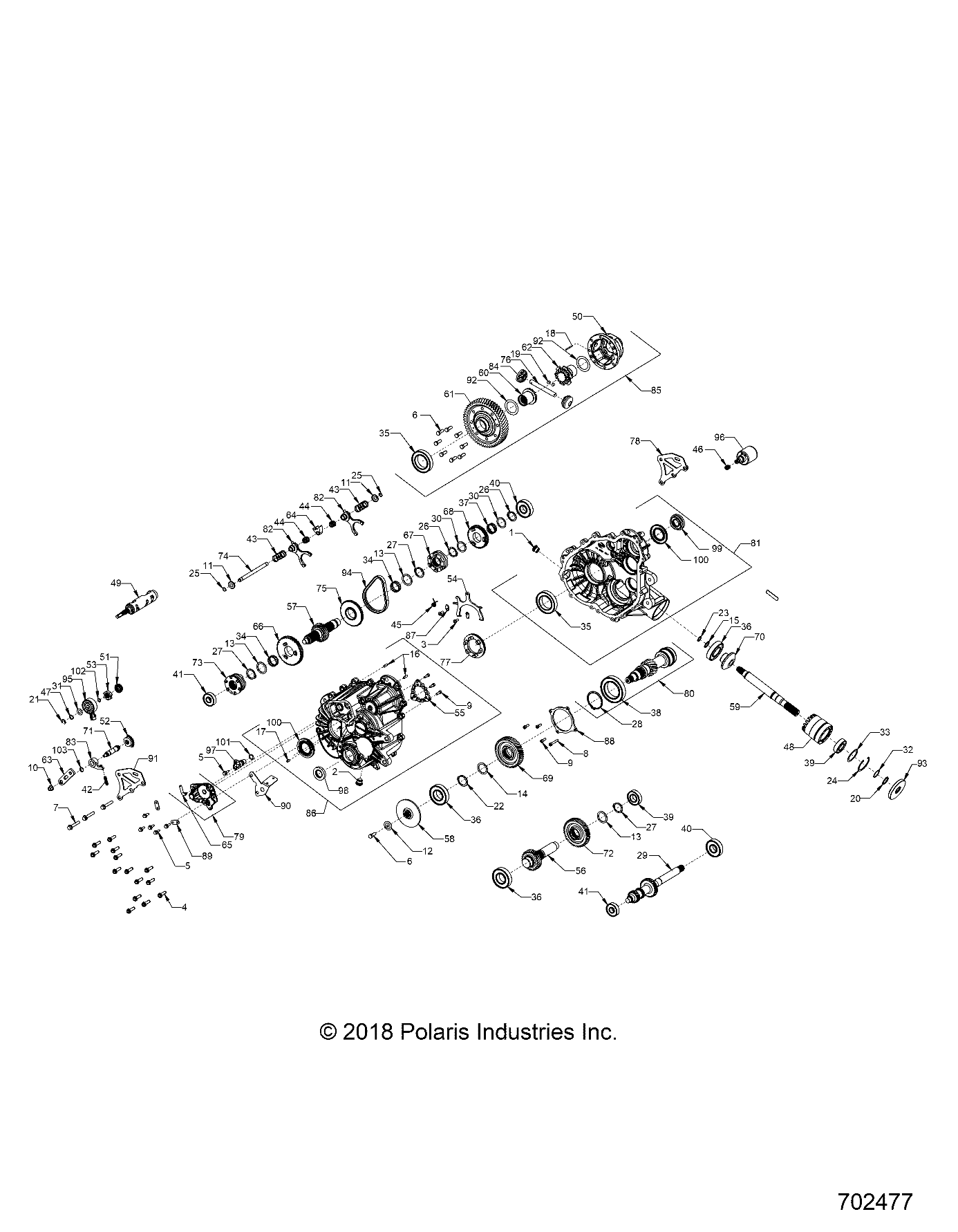 Part Number : 1334237 ASM-GEARCASE MAIN EBS BRAKE HD