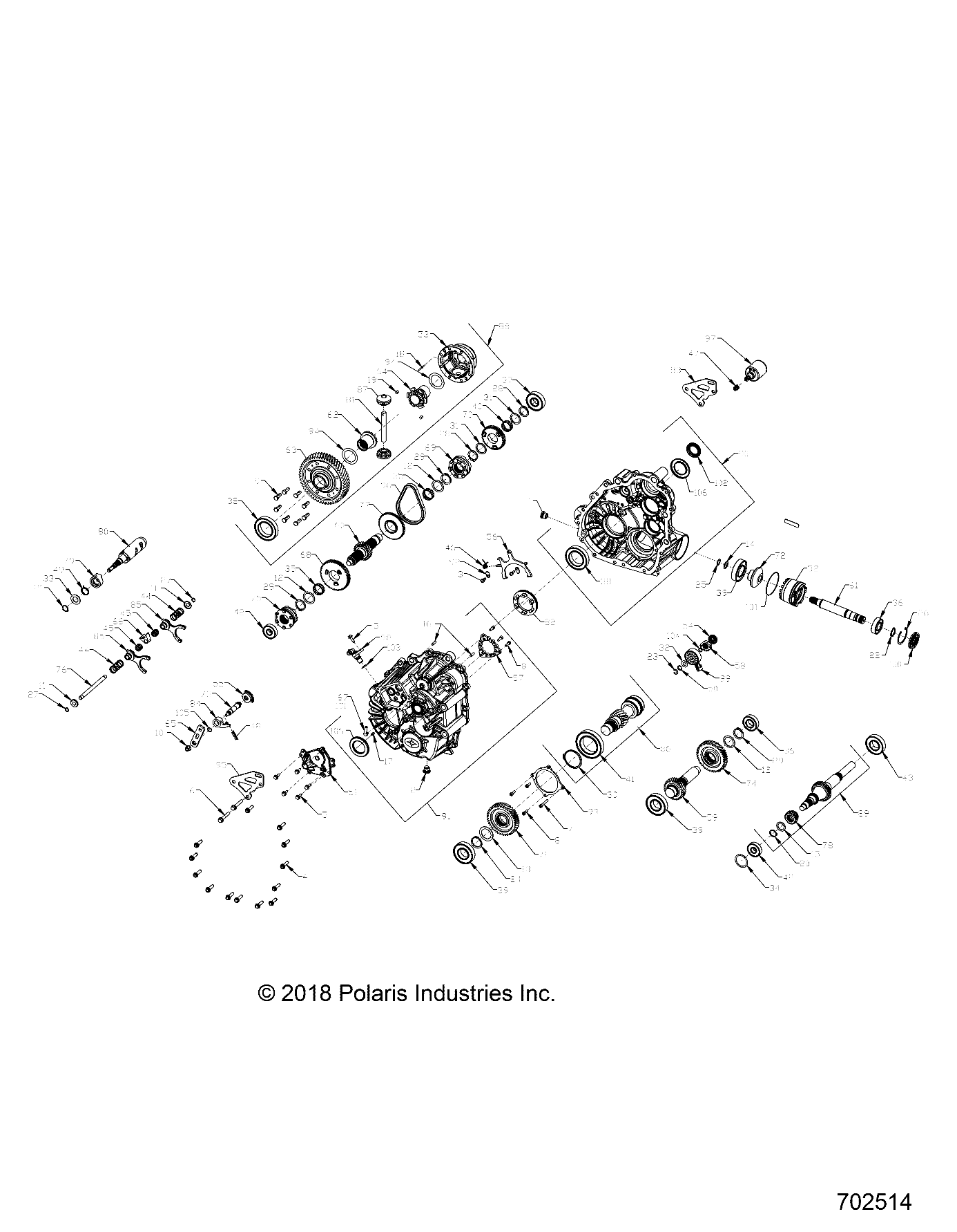 Part Number : 1334077 GEARCASE ASSEMBLY  CREW