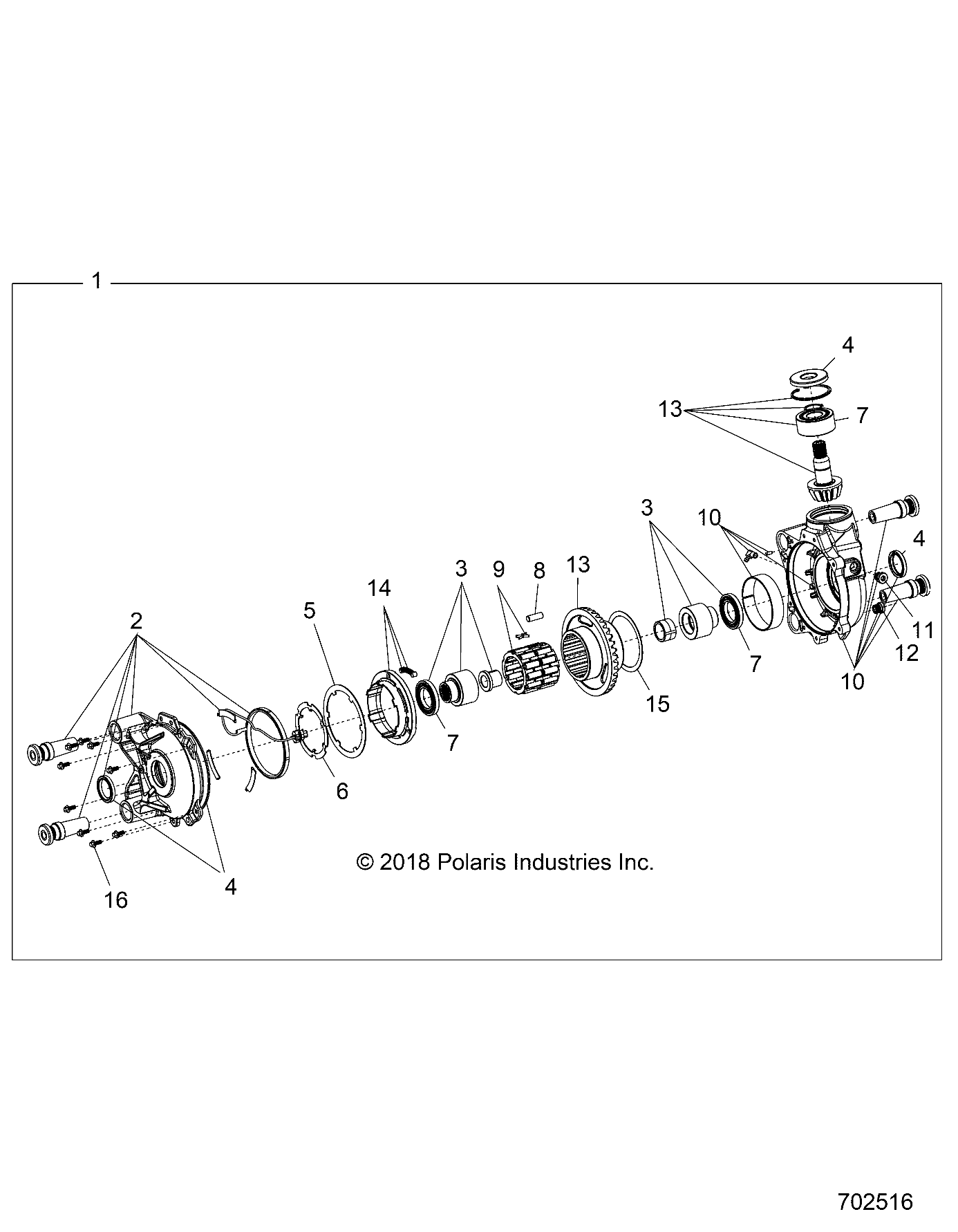 Part Number : 3236626 ASM-GEARHOUSING & PINION GEAR