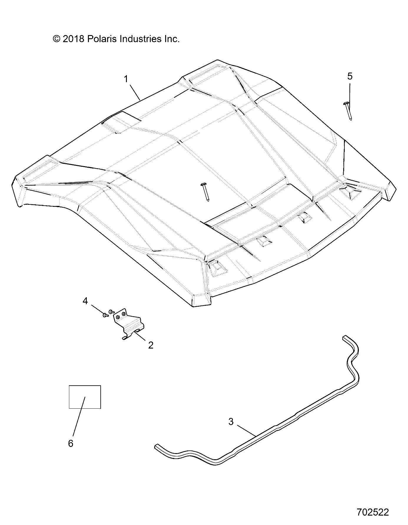 Part Number : 2207763 K-SVC HDWR ROOF SPORT XOVR