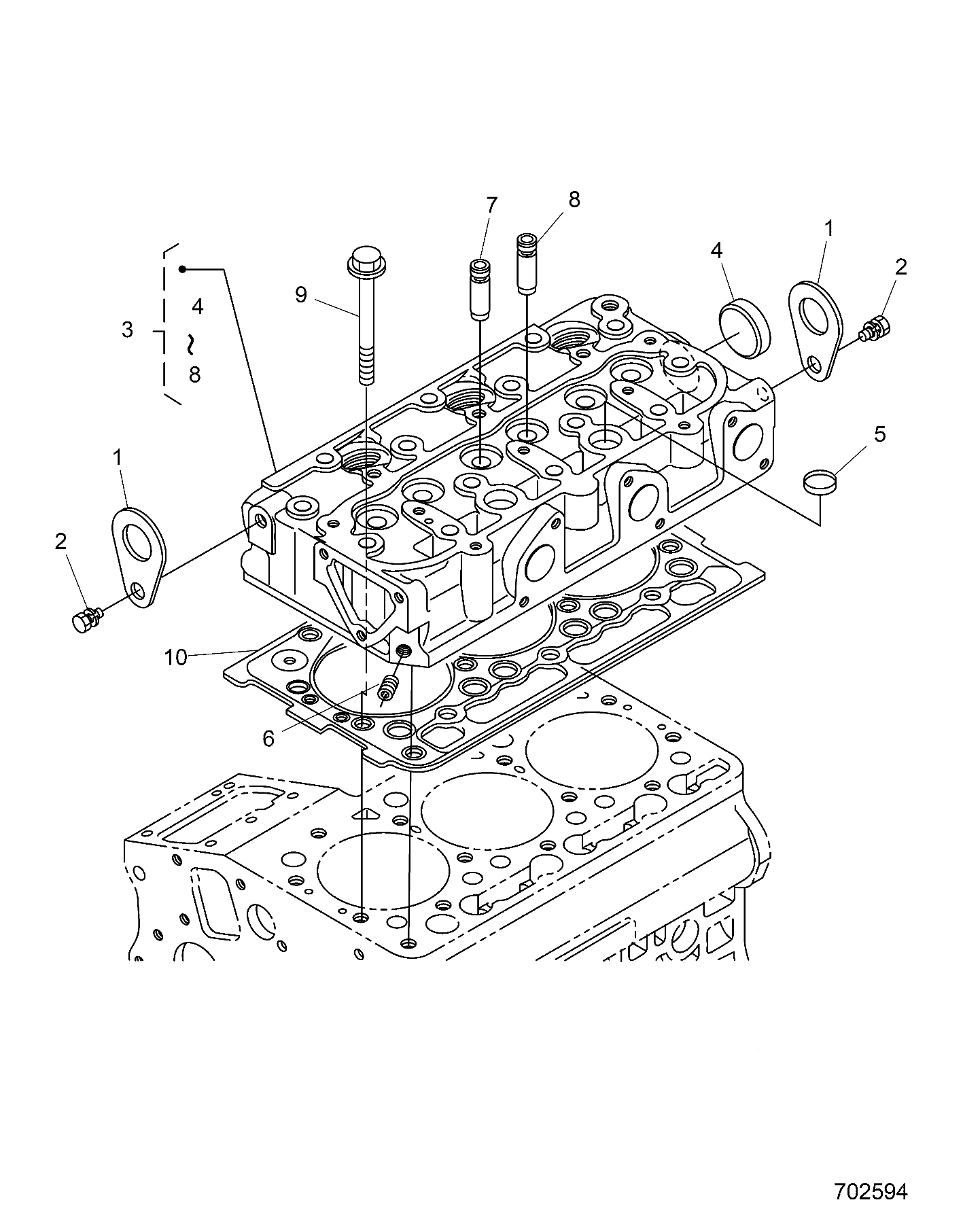 Part Number : 3070516 CYLINDER HEAD GASKET