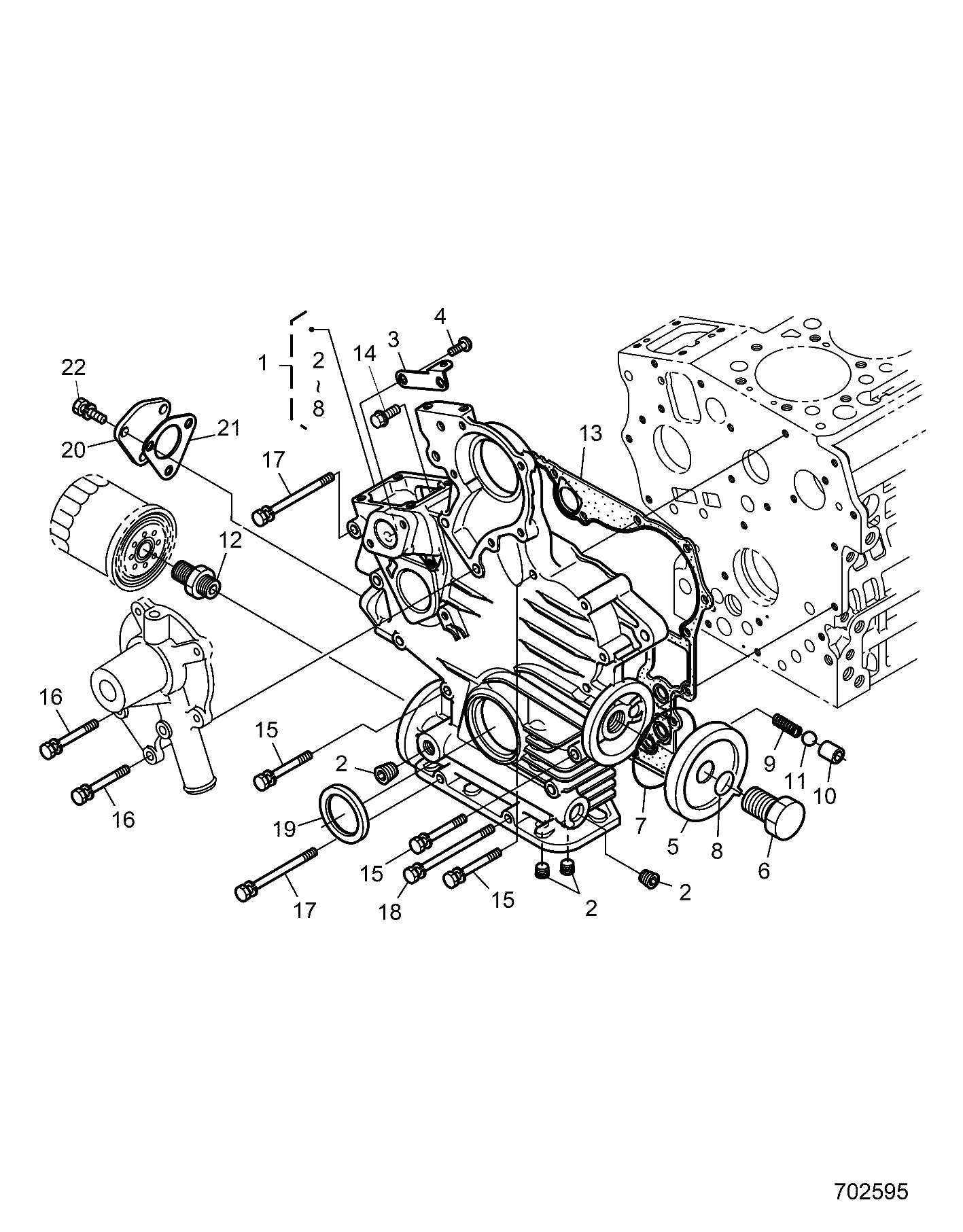 Part Number : 3070529 BOLT FLANGE