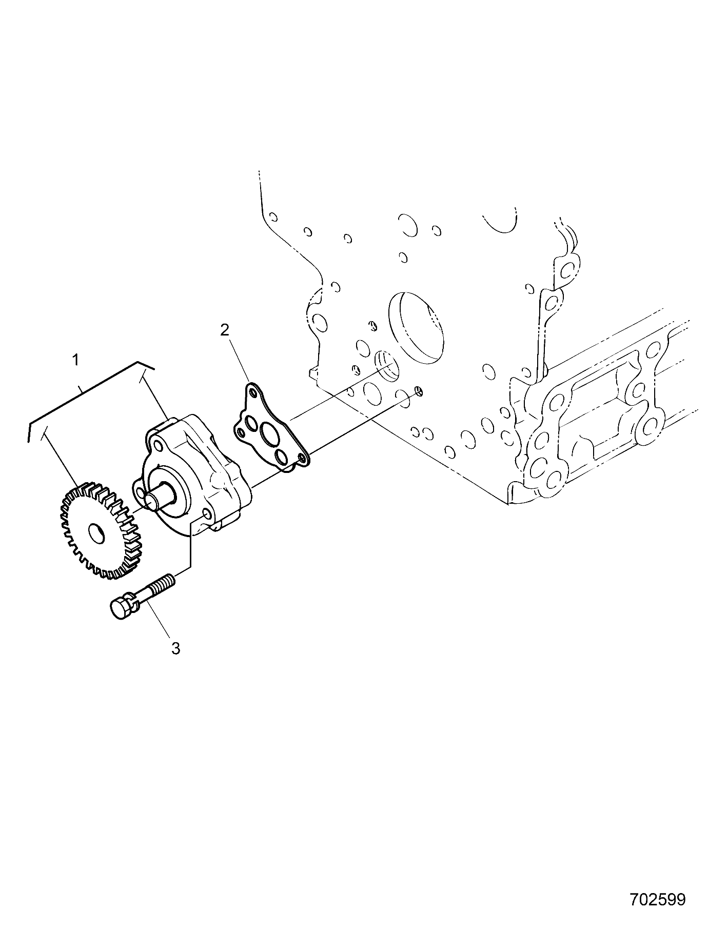 Part Number : 3070554 GASKET OIL PUMP