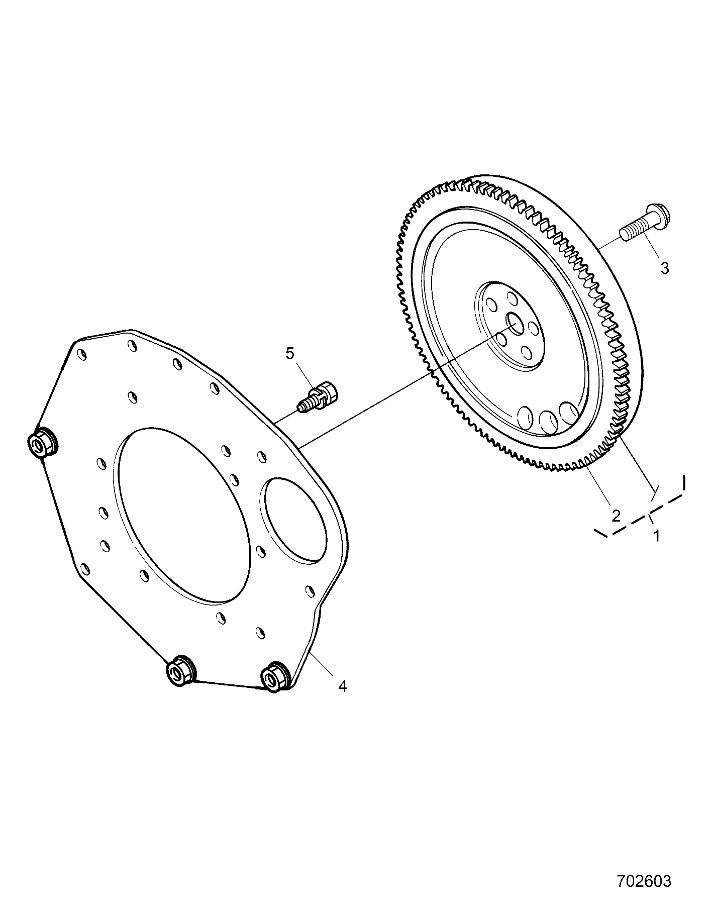 Part Number : 3070609 BOLT(FLYWHEEL)