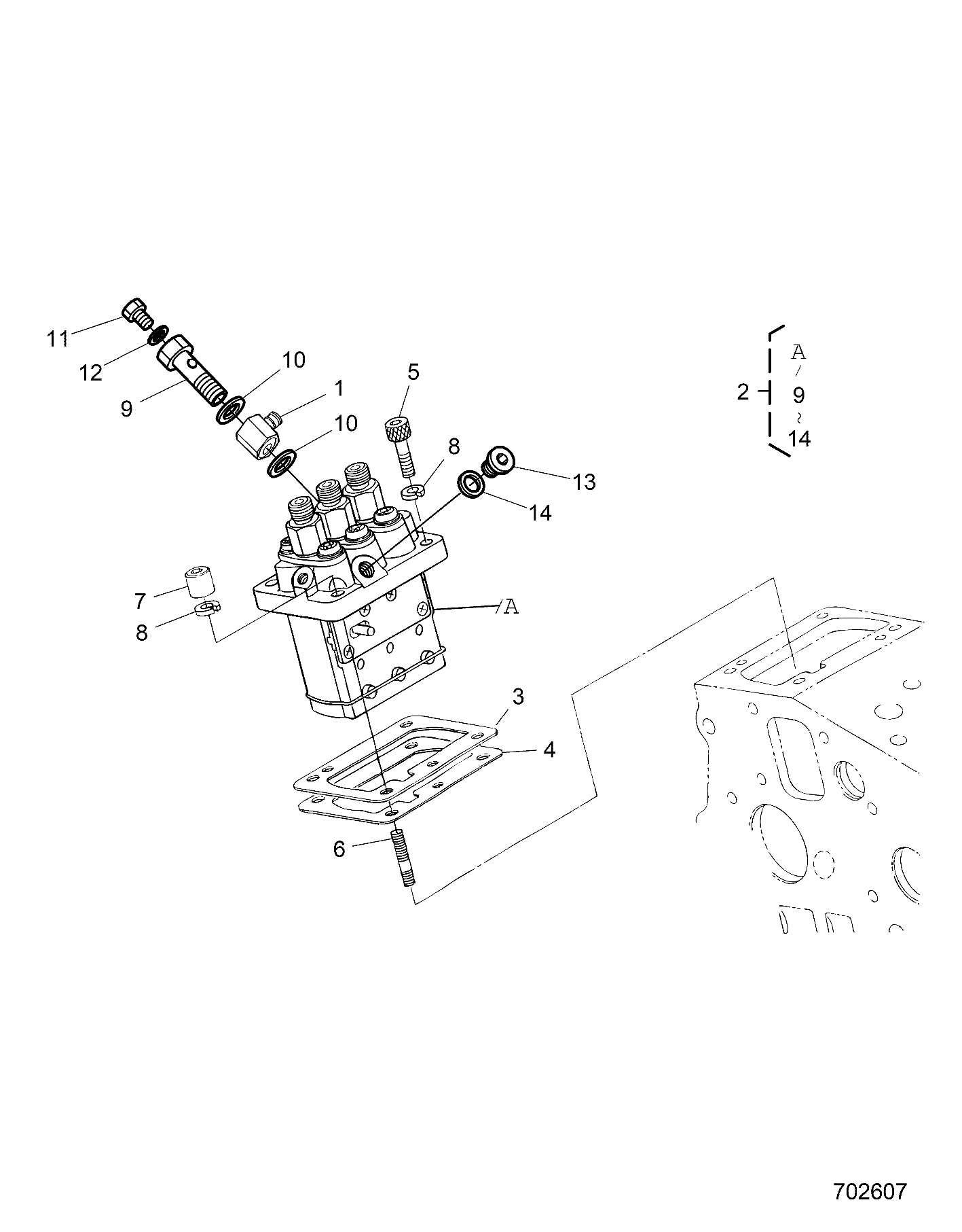 Part Number : 3070634 PUMP INJECTION ASSEMBLY