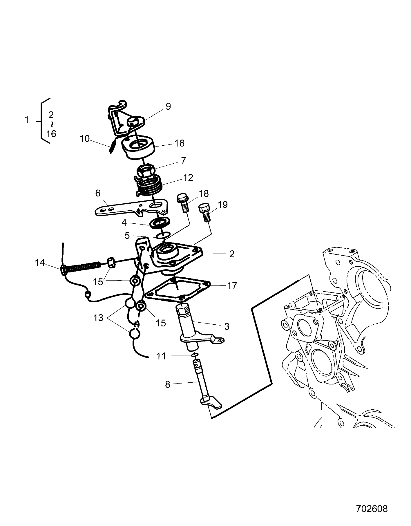 Foto diagrama Polaris que contem a peça 3070650