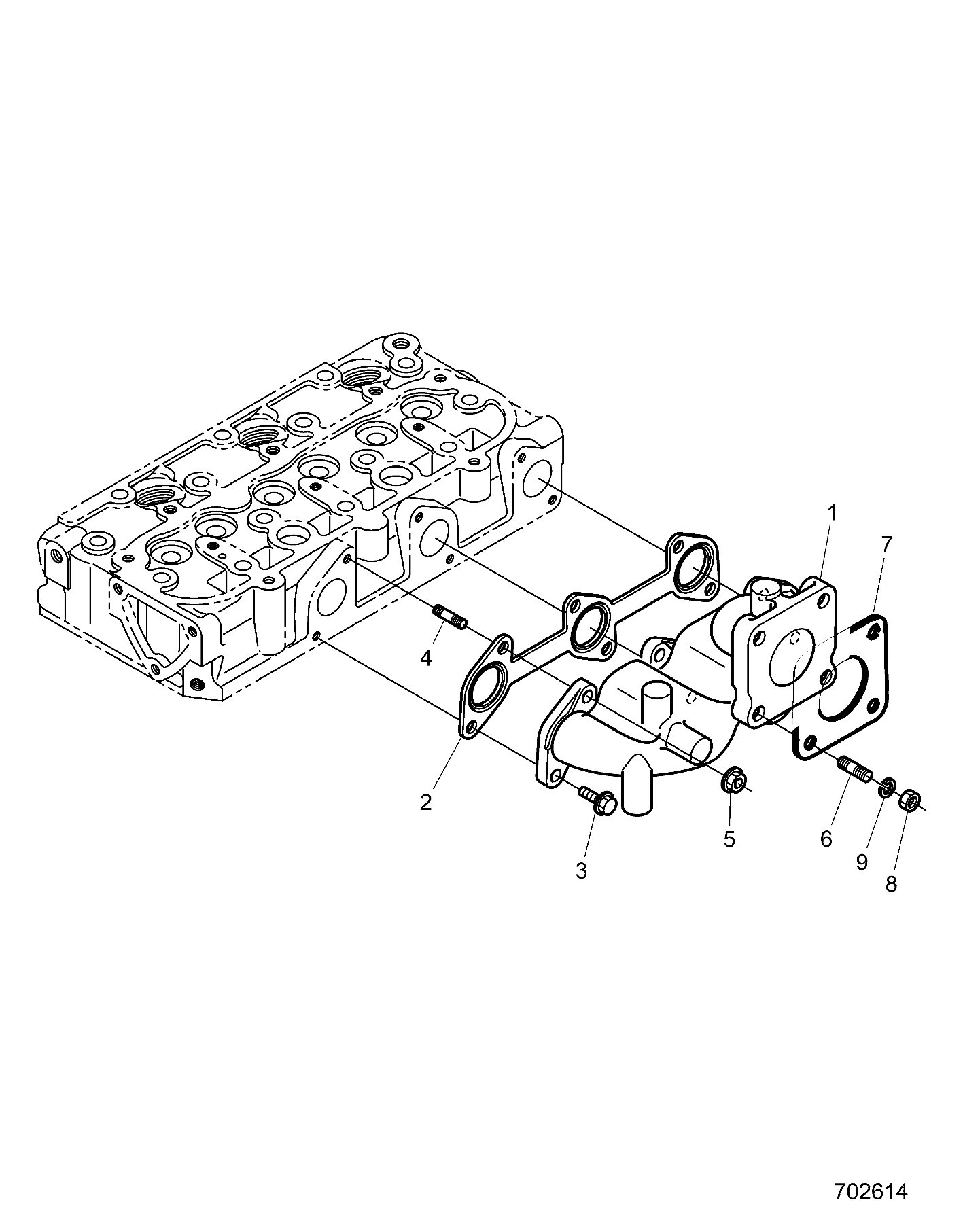 Part Number : 3070739 EX MANIFOLD  GASKET