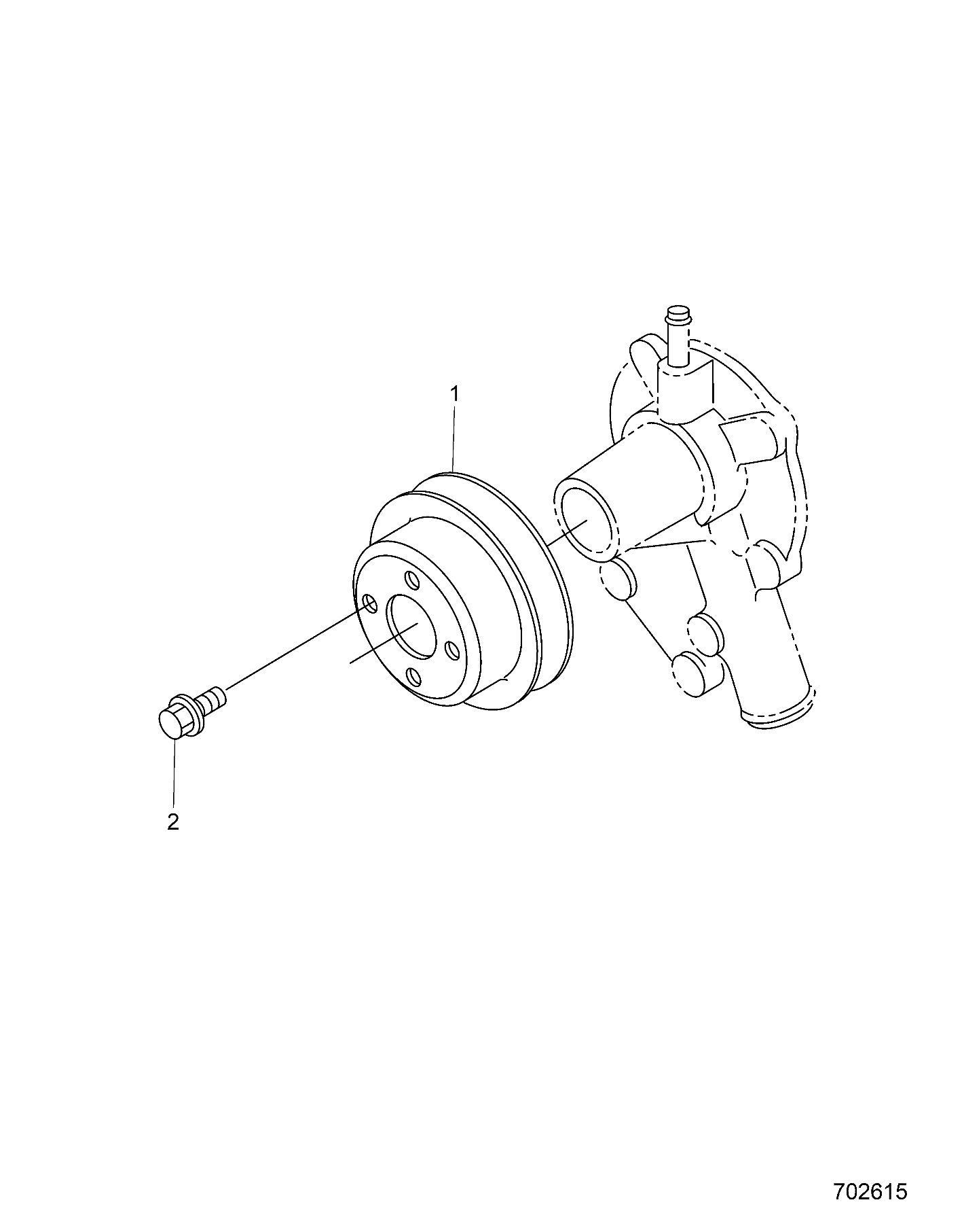 Part Number : 3070714 PULLEY FAN