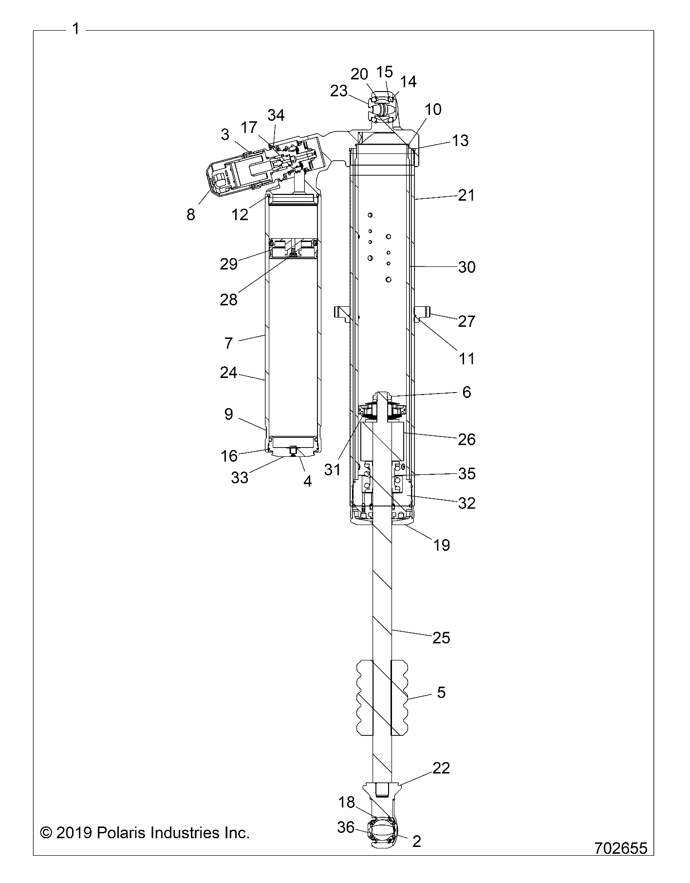 Part Number : 7045218 SHOCK-REAR 72 IBPLV LTD RH