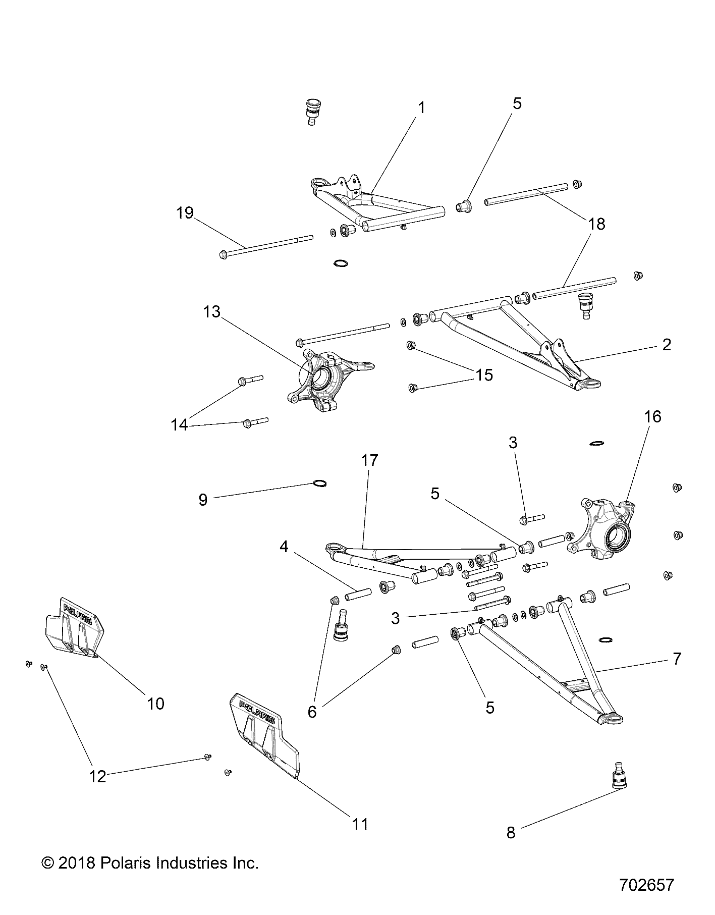 Foto diagrama Polaris que contem a peça 7081991
