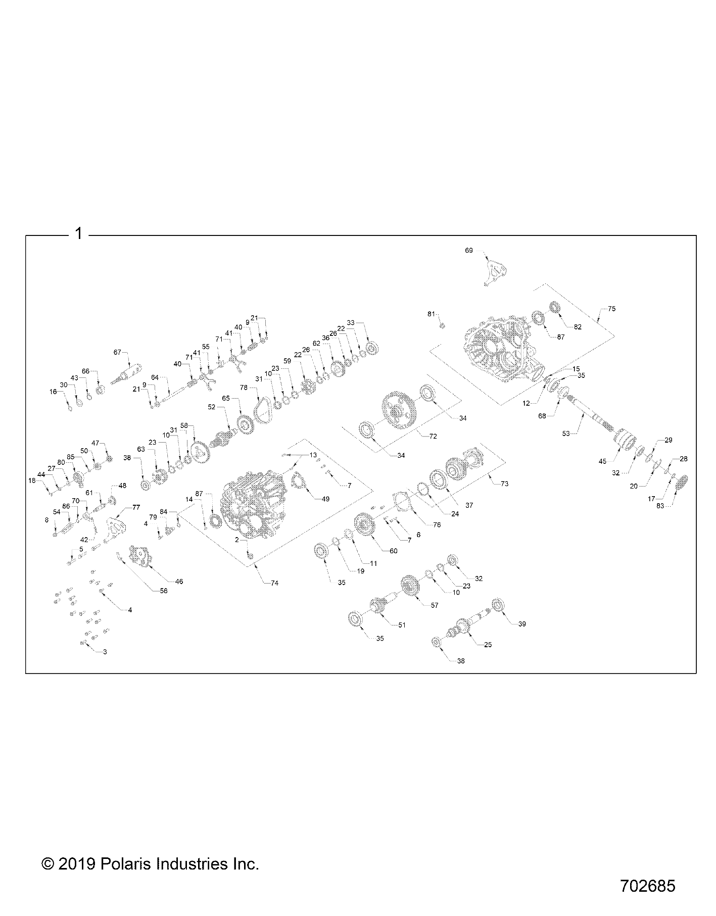 Part Number : 1334348 ASM-GEARCASE COMPLETE